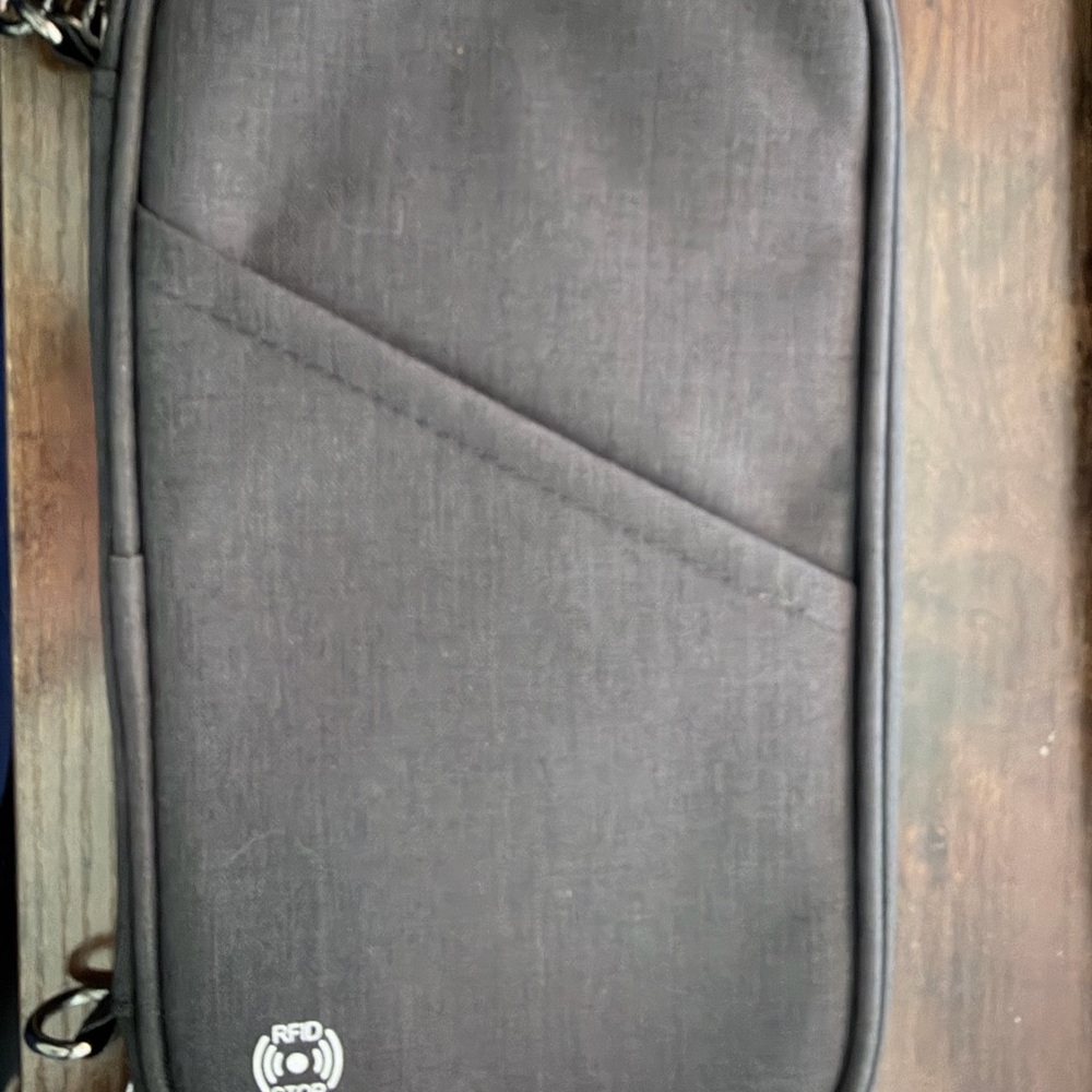 Black RFID Blocking Passport Holder